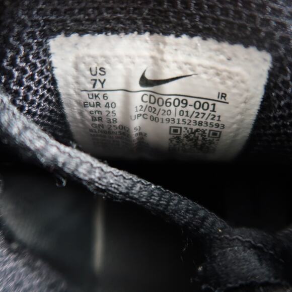 Nike Shoes Big Kids 7Y Air Max Plus Sneakers Athletic Trainer Black Breathable - Picture 13 of 13